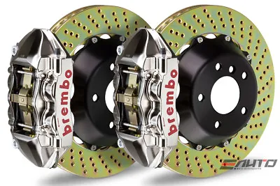 Brembo Rear GT Big Brake 4Pot Caliper GT-R 345x28 Drill R32 R33 R34 Skyline GTR • $8395