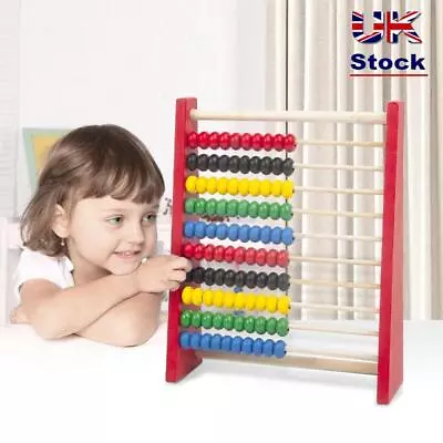 Educational Wooden Abacus Hobbies Counting Durable Learning Toy For Kid Toys • £7.97