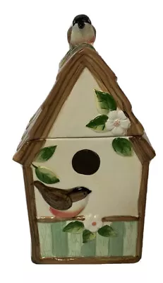 Cracker Barrel Cookie Jar Bird House Susan Winget Apple Collection Apple Blossom • $38.22