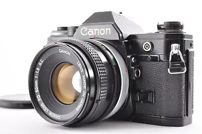 Canon AE-1 Black / FD 50mm F/1.8 Excllent+5 By DHL Or Fedex X0789 • £137.69