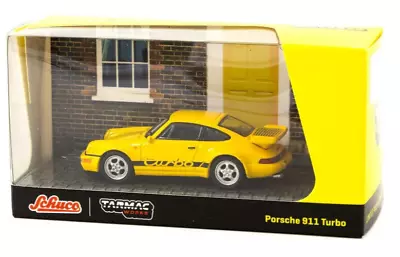 Schuco X Tarmac Works COLLAB64 Yellow Porsche 911 Turbo 1:64 Scale Diecast Car • $11.89