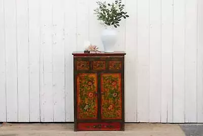 Vibrant Mid 20th Century Mongolian Cabinet • $1575