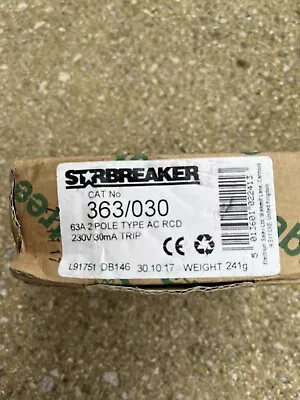 Crabtree Starbreaker RCD 63 Amp 30mA RCD Type AC • £15