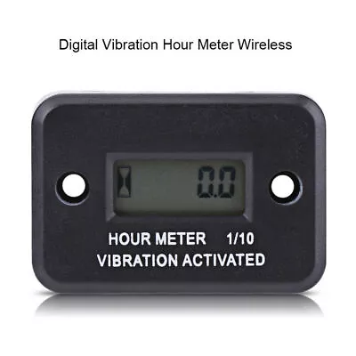 Digital Vibration Hour Meter Gauge Wireless For Motocross Marine Motorcycle ATV • $9.99