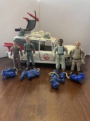 Vintage 1984 Ghostbusters Ecto-1 W/ Action Figures • $51