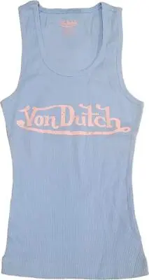 New Women's Von Dutch Originals Ribbed Premium Vintage Tank Top Tee T-shirt • $30.10