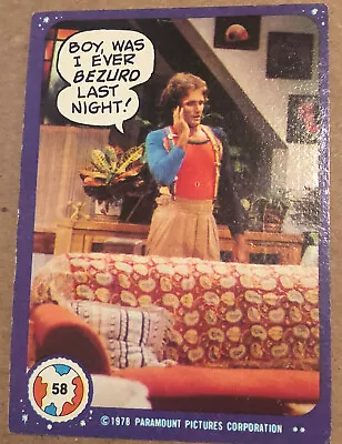 Vintage Mork And Mindy Trading Card #58 1978 Robin Williams • $1.61