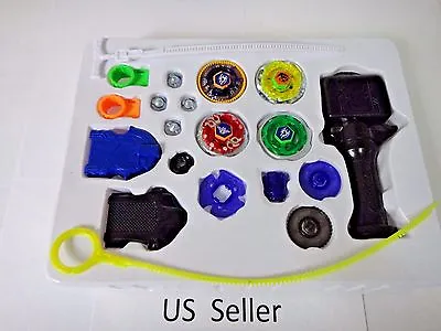 $14.99 • Buy Beyblade Metal Master Fusion Fight Launcher Grip Rare Toy Top Set 4D US Seller