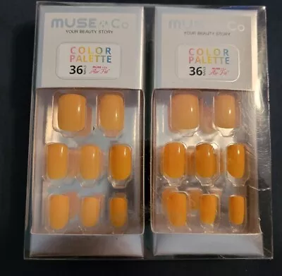 $3.99 • Buy Muse Co Basic Collection Press On Nails 36 Ct LOT OF TWO ( 2 )