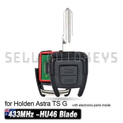 $29.52 • Buy For Holden ASTRA H 2005-2009 2 Button Complete Remote Control Key Fob HU46 Blade