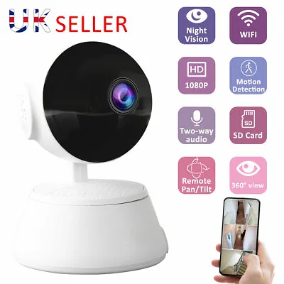 HD Wireless WIFI IP Cam 1080P USB For Home Office Camera With Microphone IR Cut • £21.69