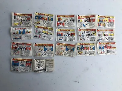 Lot Of 17 BAZOOKA JOE Vintage Bubble Gum Comics • $16