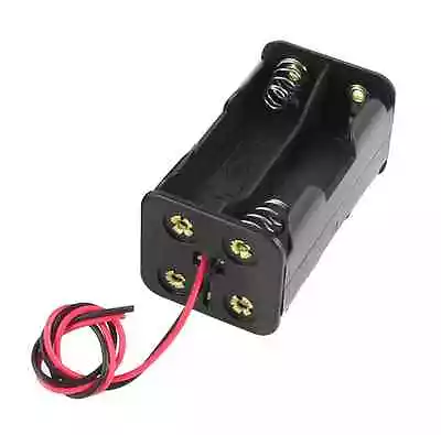 6V Battery Box Dual Slot Holder Case For 4 Packs Standard AA 2A Batteries • $7.99