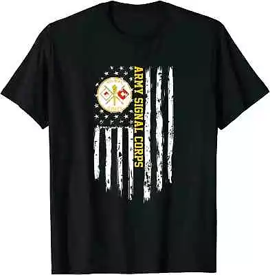 HOT! Army Signal Corps American Vintage Flag T-Shirt Size S-5XL Best Gift • $22.99