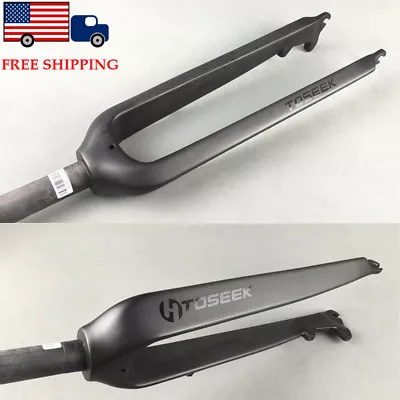 T800 Carbon Fiber Mountain Bike Rigid Fork 1-1/8  Straight Steerer 26/27.5/29 In • $95.89