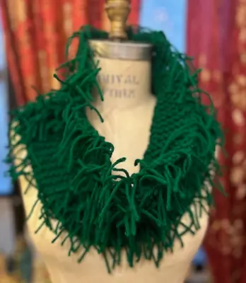 Green Pine Hand Crafted Designer Scarf By StellarFashionsTM -made To Order • $55