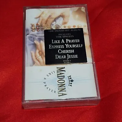 MADONNA Like A Prayer German Cassette With RARE Hyper Sticker Celebration • $30