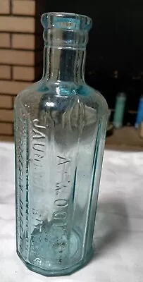 Antique Atwoods Jaundice Bitters Moses Atwood Georgetown Mass Blue Glass Bottle • $23.95