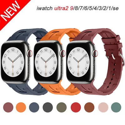 For Apple Watch Silicone Single Tour Band Ultra 2 Series 9 8 7 6 5 49/44/45/41mm • $18.90