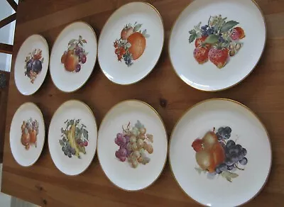 $31 • Buy 8 Salad/Dessert Plates Baronet China Eschenbach Bavaria Germany Various Fruits