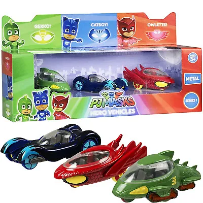 £10.99 • Buy PJ Hero Vehicles Metal Cars 3 Pack Kids Toy Series Children Birthday AA031 Gift
