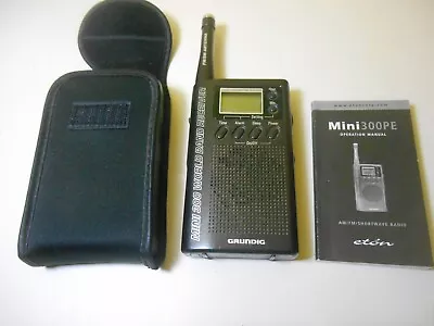 Grundig Mini 300 AM/FM Shortwave Handheld World Band Receiver Radio • $25