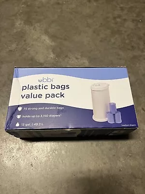 Ubbi Diaper Pail 75-Count Value Pack Plastic Bags • $10