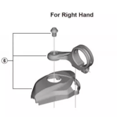 SHIMANO Mountain Shifter Parts Right Base Cap & Bolt 22.2mm Bar Clamp XTR M9100 • $54.41