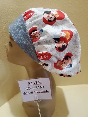 I Love Lucy Women's Bouffant Surgical Scrub Hat/Cap Handmade • $18.99