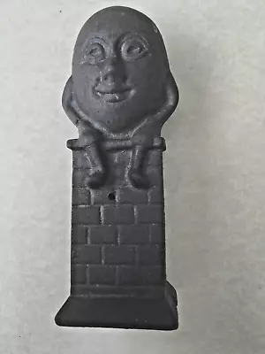 'HUMPTY DUMPTY'   MONEY BANK   Vintage Cast Iron  Nursery Rhyme Character • $42