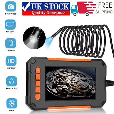 Industrial Endoscope HD Lens 4.3  Screen Borescope Inspection Snake Camera 5M • £31.99