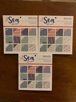 My Minds Eye Scrapbook 6 X 6 Pads Lot Of 3 By The Sea  See Pictures • $15.88