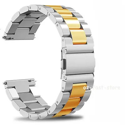 20mm/22mm Universal Wrist Strap Metal Bracelet Watch Band Stainless Steel • $9.98