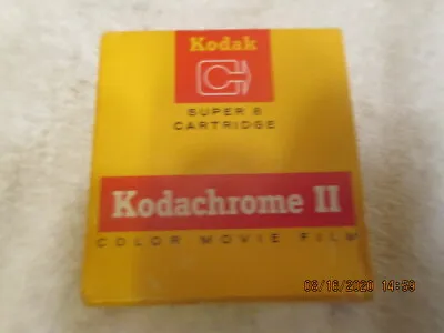 KODAK Kodachrome II Color MOVIE FILM Type A Super 8 Cartridge 50 Ft Exp Sep 1972 • £13.06