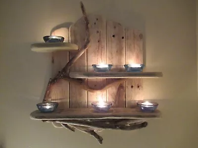 Beautiful Driftwood Shelves Solid Rustic Shabby Chic Nautical   • £49.99