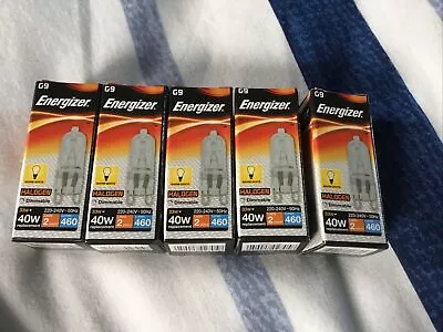 £3.30 • Buy 5 X G9 33w=40w Energizer Dimmable Energy Saving Halogen Bulbs Capsule Light UK 