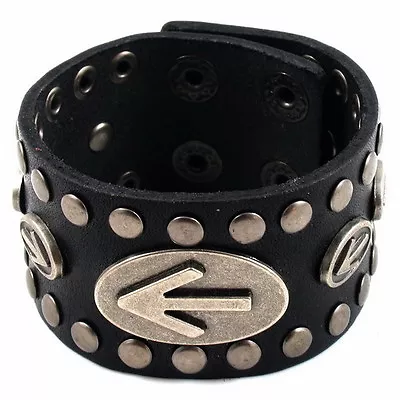 Leather Bracelet Mens Bullet Style Black Buckle Waistband UNIQUE COOL Fashion • $14.95