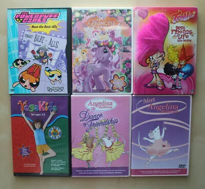 LOT - DVD Bundle For Kids - Powerpuff Girls My Little Pony Angelina & More • $18.99