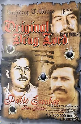 Pablo Escobar Don Pablo Original Drug Lord Wall  Poster Size 22x34   • $13.95