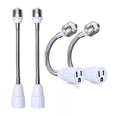 4 PCS Light Bulb Extender Socket Converter Flexible Light Socket Extension 3 ... • $7.88