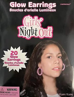 Bachelorette / Hens Night Party Supplies Glow In The Dark Earrings (20 Pieces) • $19.95