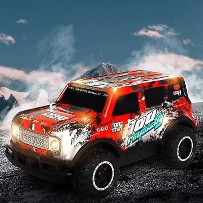  RC Car 1:24 Scale All Terrain RC Truck 2WD 10Km/h Remote Control Car Red • $19.73