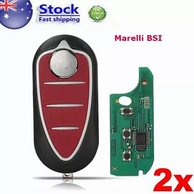 2X Complete Remote Key Fob Suitable For ALFA ROMEO GIULIETTA 2010-16 Marelli BSI • $38.96