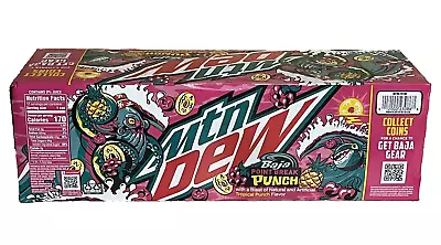 NEW MOUNTAIN MTN DEW BAJA POINT BREAK PUNCH SODA 12 PACK 12 FLOZ (355mL) CANS • $29.99