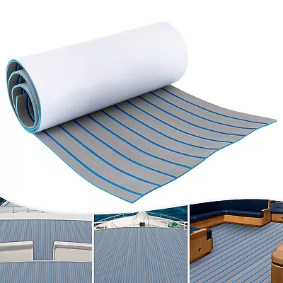 240x60cm EVA Foam Teak Boat Sheet Mat Flooring Yacht Marine Decking Carpet 6mm • £40