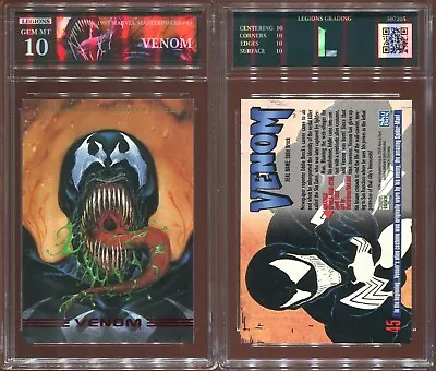 1993 Marvel Masterpiecs Venom #45 Gem Mint 10 • $19.99