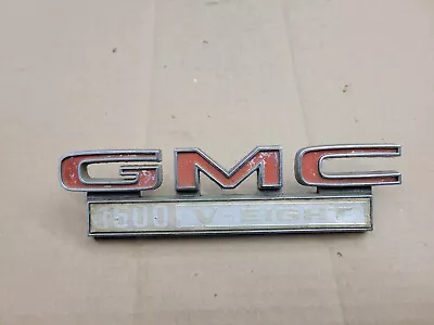 GMC OEM 1967-1972 1500 V-Eight Truck Fender Emblem Badge Logo Nameplate 646067 • $29.99