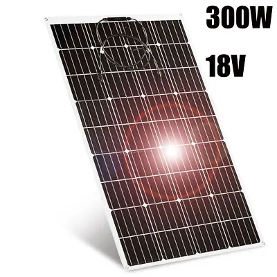 300W Watt Flexible Mono Solar Panel 18V Volt Car Boat RV Home Rooftop Camping • $89.98