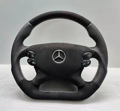 2005 MERCEDES AMG SL55 R230 STEERING WHEEL G55 CLK55 SL500 GEAR BUTTON FLAT W209 • $1035