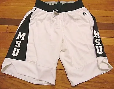 Adidas Authentic Ncaa Mississippi State Bulldogs Basketball Game Shorts M+2  • $46.49